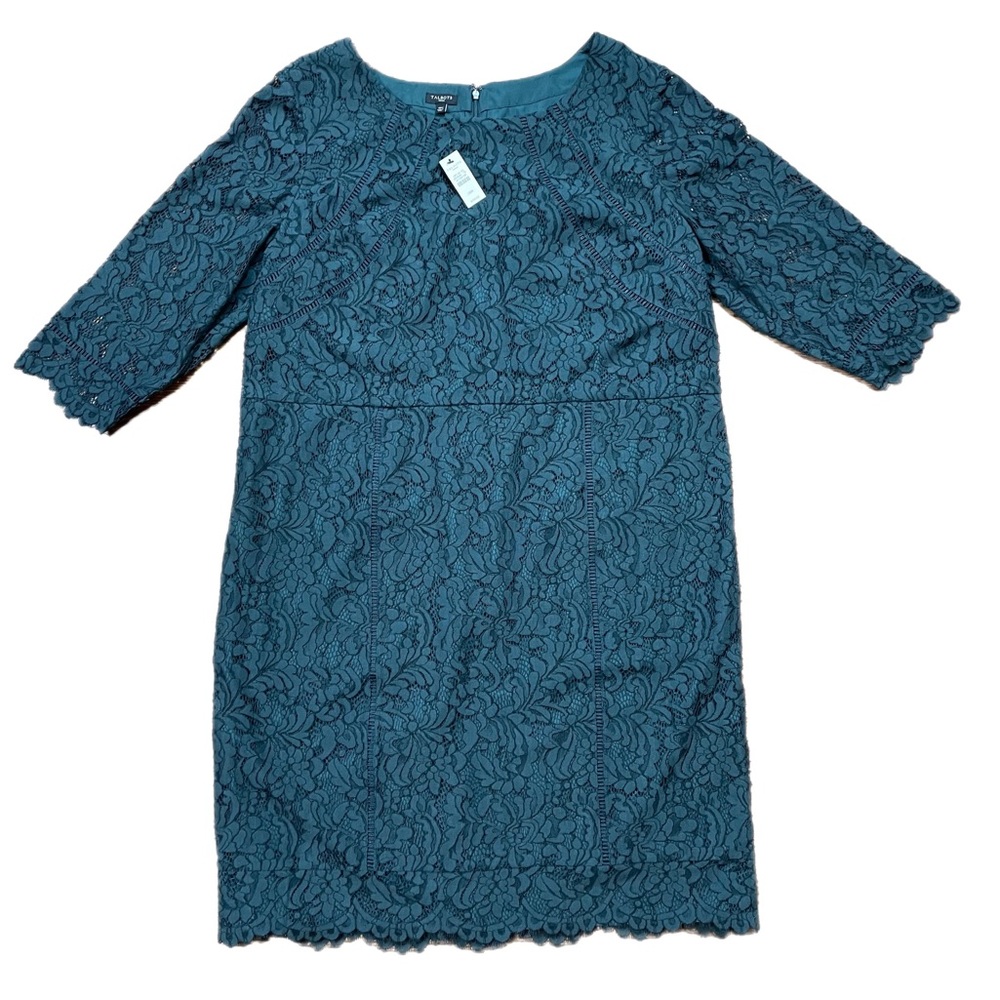NWTS Talbots Green Lace Cocktail Dress